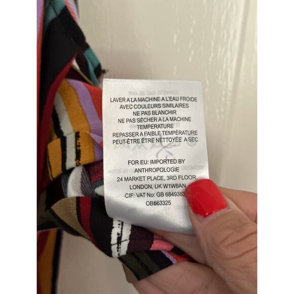 Free People Women's Multicolor Striped ruby shirt tunic Dress Size Large - Picture 8 of 8